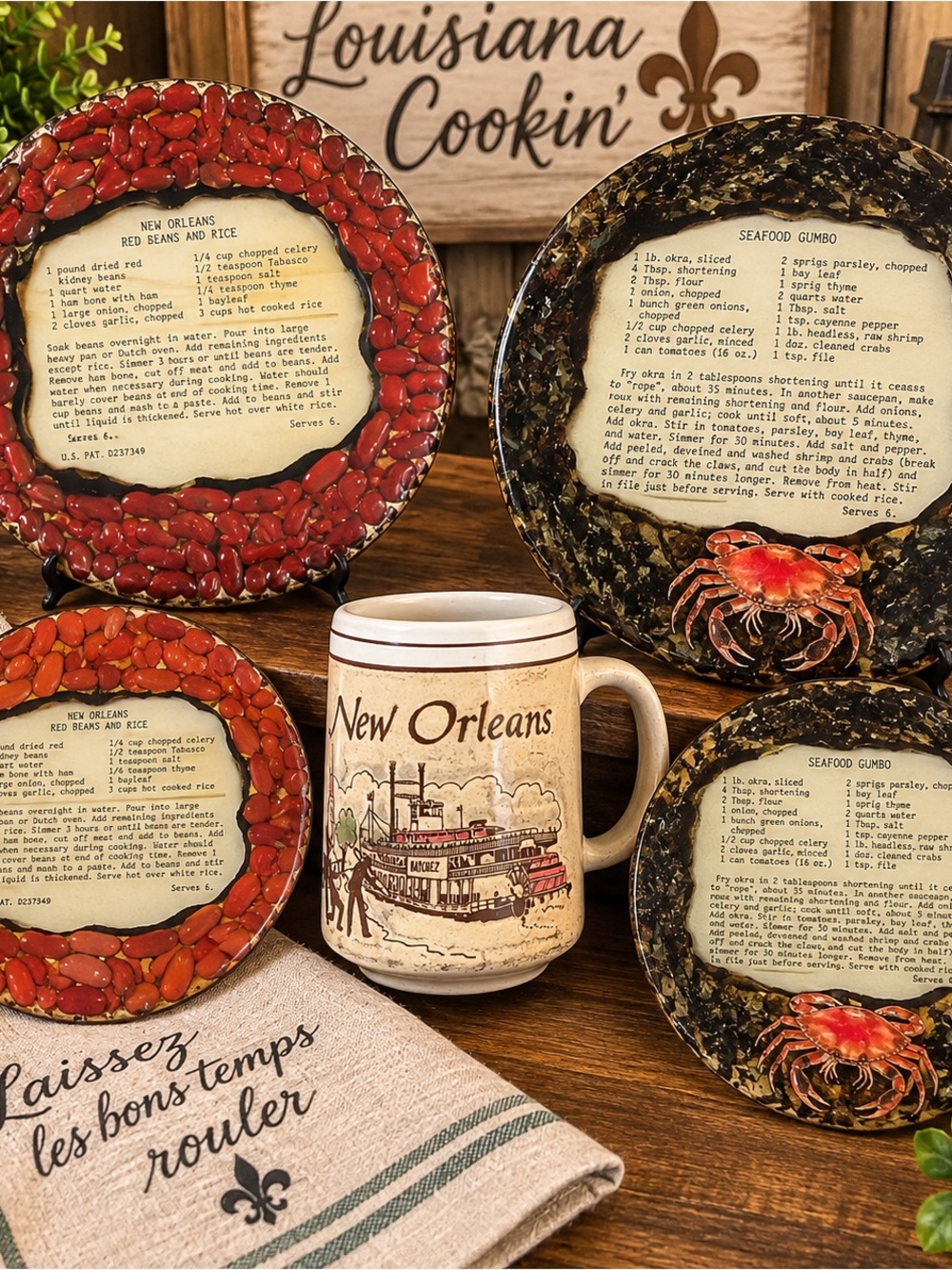 New Orleans Ceramic Coffee Mug – Cream with Black Artwork